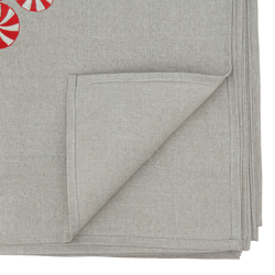 Saro Lifestyle 2071 Peppermint Christmas Tree Tablecloth