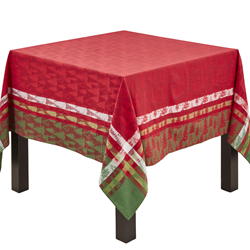 Saro Lifestyle 2108 Christmas Tree Plaid Tablecloth
