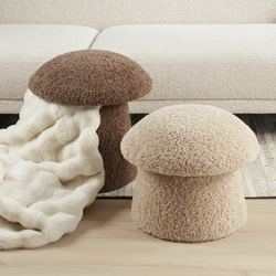 Saro Lifestyle 2556 Mushroom-Shaped Storage Ottoman