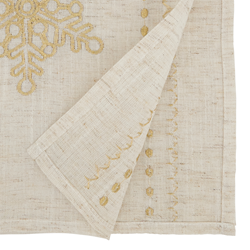 Saro Lifestyle 3138 Embroidered Snowflakes Placemat