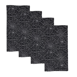 Saro Lifestyle 3943 Recycled Jacquard Spider Web Kitchen Towel