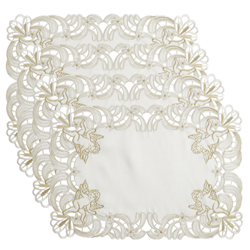 Saro Lifestyle 412 Embroidered Cupid Design Placemat