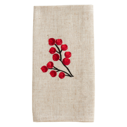 Saro Lifestyle 4129 - Embrd Berry 14X20 Placemat And 20 Napkin -Set Of 8