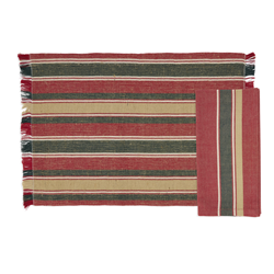 saro lifestyle 5086 Plaid 13X19 Placemat And 20 Napkin - Set Of 8