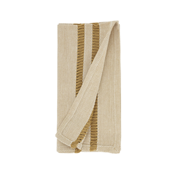 Saro Lifestyle 5835 Woven Stripe 13X19 Placemat And 20 Napkin - Set Of 8