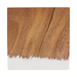 Saro Lifestyle CO538 Wood And Resin Coasters - Set Of 4