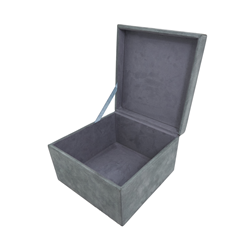 Saro Lifestyle HA411 Leather Box With Semi Precious Stone