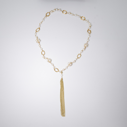 saro lifestyle J320N Natural Freshwater Pearl Necklace