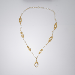 saro lifestyle J325N Natural Freshwater Pearl Necklace