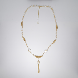 saro lifestyle J386N Natural Freshwater Pearl Necklace