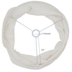 Saro Lifestyle LS1688 Stonewashed Fringe Lamp Shade