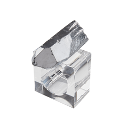 saro lifestyle NR156 Unicorn Quartz Napkin Ring - Set Of 4