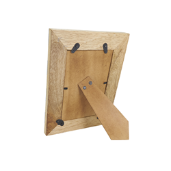 Saro Lifestyle PF370 Chevron Bone And Wood Photo Frame