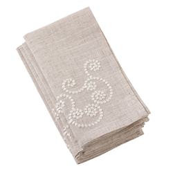 Saro Lifestyle 001 Swirl Embroidered Napkin