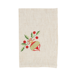saro lifestyle 007 Embroidered Ornament Napkin