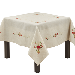 Saro Lifestyle 007 Embroidered Ornament Tablecloth