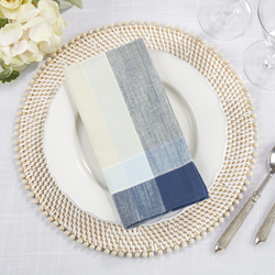 Saro Lifestyle 012 Plaid Design Napkin