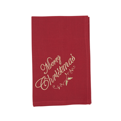 saro lifestyle 0141 Merry Christmas Napkin