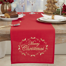 Saro Lifestyle 0141 Merry Christmas Runner