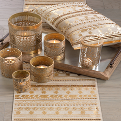 Saro Lifestyle 032 Aztec Beaded Runner