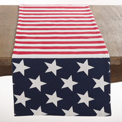 saro lifestyle 0704 American Flag Design Runner
