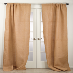 saro lifestyle 0811 Burlap Curtain