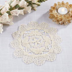 Saro Lifestyle 1001 Cluny Lace Doily
