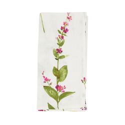 saro lifestyle 1015 Watercolor Floral Stems Napkin