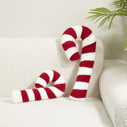 Saro Lifestyle 1018 Candy Cane Pillow