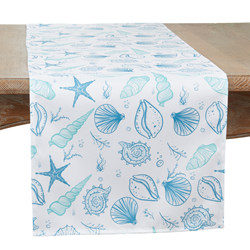 saro lifestyle 1022 Sea Shells Runner
