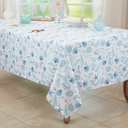 Saro Lifestyle 1022 Sea Shells Tablecloth