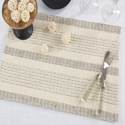 Saro Lifestyle 1024 Striped Woven Placemat