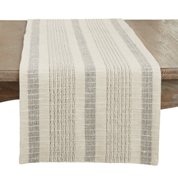 saro lifestyle 1024 Striped Woven Runner