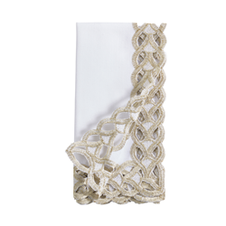 Saro Lifestyle 1037 Braided Border Napkin