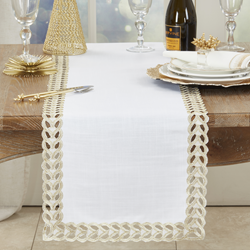 Saro Lifestyle 1037 Braided Border Runner