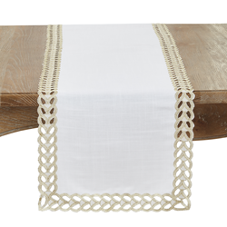 saro lifestyle 1037 Braided Border Runner