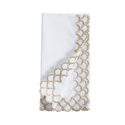 Saro Lifestyle 1038 Scalloped Border Napkin
