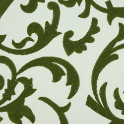 Saro Lifestyle 1052 Crewel Work Design Pillow