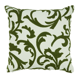 saro lifestyle 1052 Crewel Work Design Pillow
