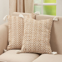 Saro Lifestyle 1055 Jute Woven Pillow