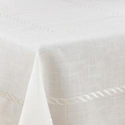 Saro Lifestyle 1064 Braided Embroidery Tablecloth