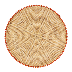 saro lifestyle 1071 Beaded Border Placemat