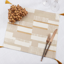 Saro Lifestyle 108 Geometric Foil Print Placemat
