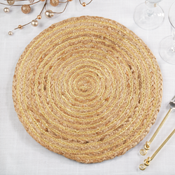 Saro Lifestyle 1104 Shimmer Spiral Placemat