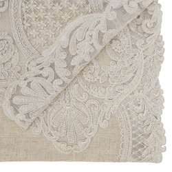 Saro Lifestyle 1109 Embroidered Lace Runner