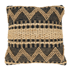 saro lifestyle 1110 Woven Zig Zag Pillow