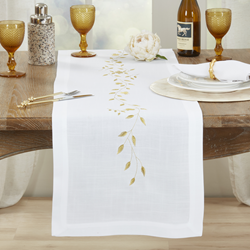 Saro Lifestyle 1116 Embroidered Pomegranate Runner