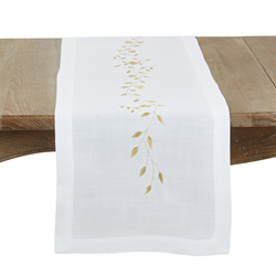 saro lifestyle 1116 Embroidered Pomegranate Runner