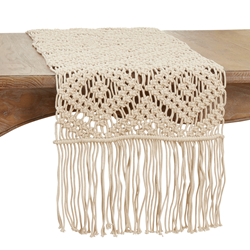 saro lifestyle 1120 Macramé Runner