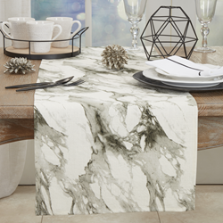 Saro Lifestyle 1124 Marble Print Runner